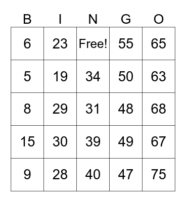 D is for December Bingo Card