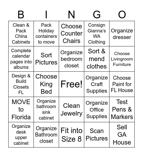 Joanna 2026 Bingo Card