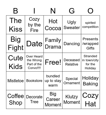 Netflix Holiday Bingo Card