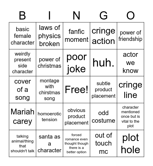 crombo films Bingo Card