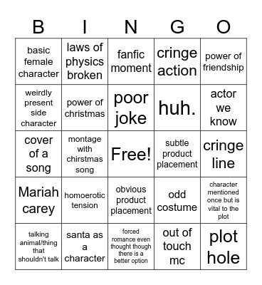 crombo films Bingo Card