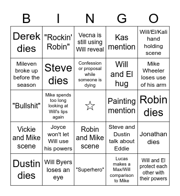 ST Vol 2 Bingo Card