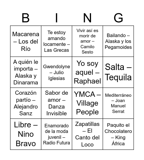 Sant Esteve '25 Bingo Card