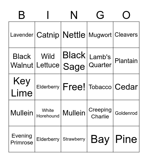 Purely Living Bingo Card