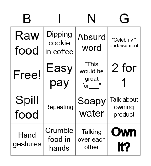 QVC CHRISTMAS!!! Bingo Card