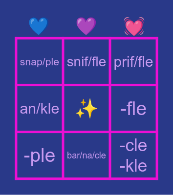 beleanor 🌟☁️ Bingo Card