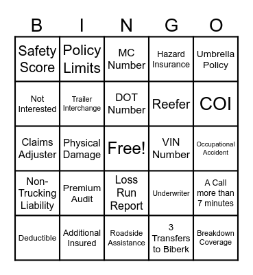 CTIHQ Bingo Card