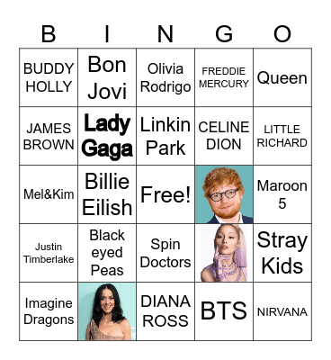 MUSIC! MUSIC! MUSIC! Bingo Card