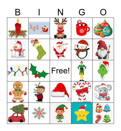 Christmas Bingo Card