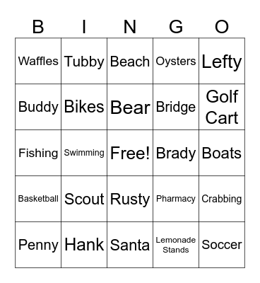 Eve of the Eve Bingo! Bingo Card