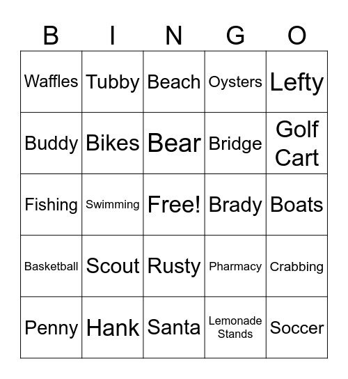 Eve of the Eve Bingo! Bingo Card