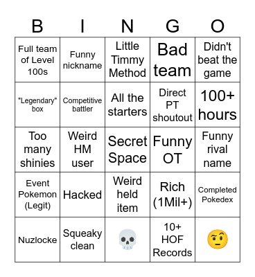 Bingo Card of DOOM Bingo Card