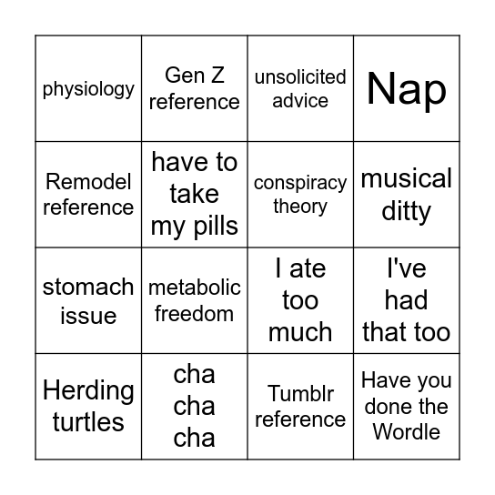 Krippner Christmas Bingo Card