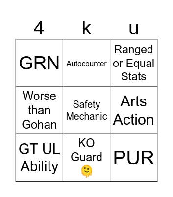 4ku Prediction Bingo Card