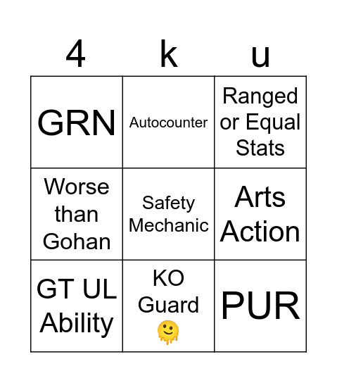 4ku Prediction Bingo Card