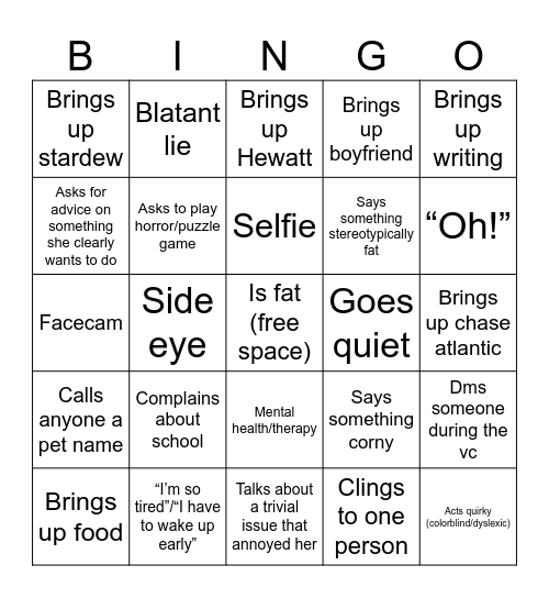 Whale Bingo (V2) Bingo Card