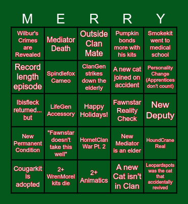 GalaxyClan Y30 Bingo Card