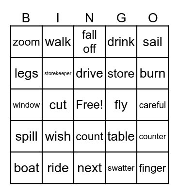 Review Bingo Card