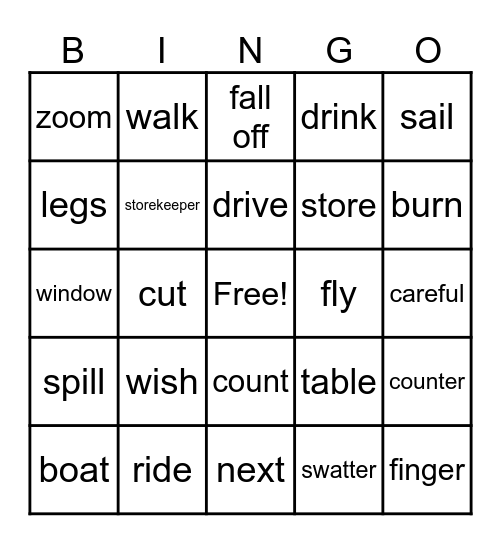 Review Bingo Card