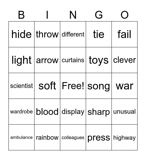 Life A1+ Bingo Card