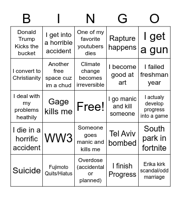 2025 Bingo Card