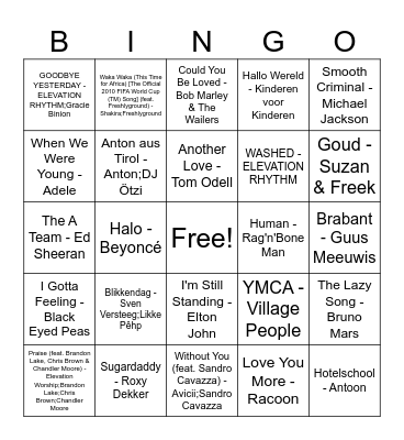 WiMtersport 2026 Bingo Card