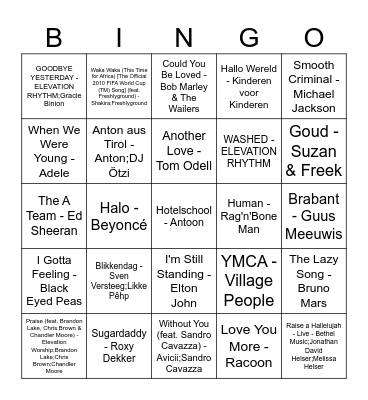 WiMtersport 2026 Bingo Card