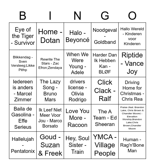 WiMtersport 2026 Bingo Card