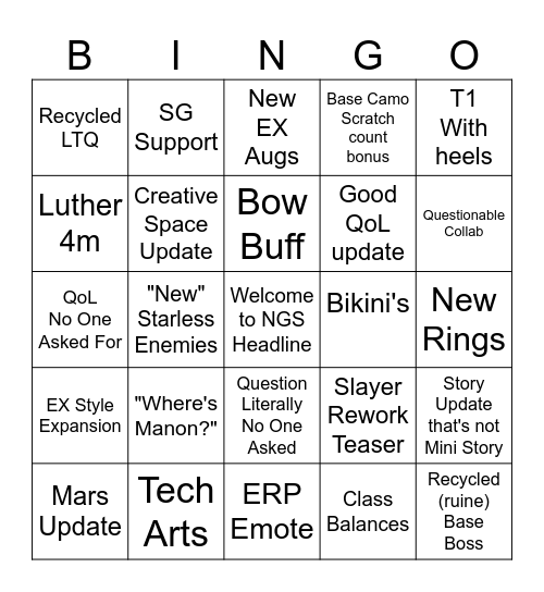 12/23/25 NGS Headline Bingo Card