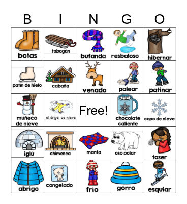 Invierno Bingo Card