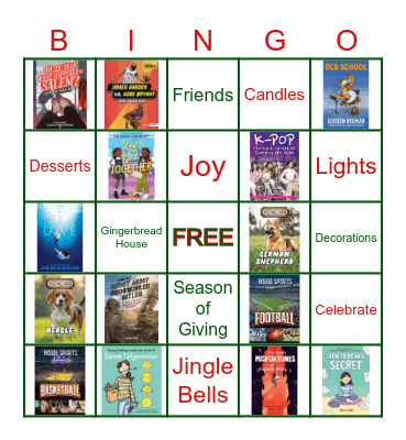 Library Holiday Bingo Card