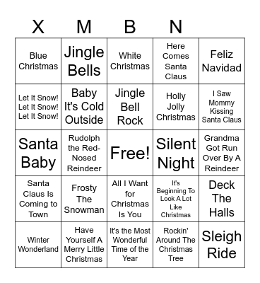 CHRISTMAS BINGO Card