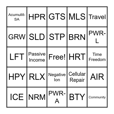 Brews & Botanical Bingo Card