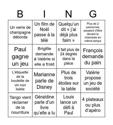 Bingo de Noël 2025 - Daniel Bingo Card