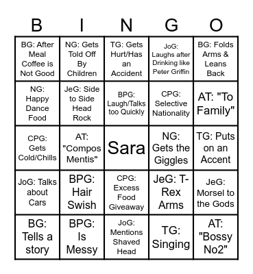 Christmas 2025 Bingo Card