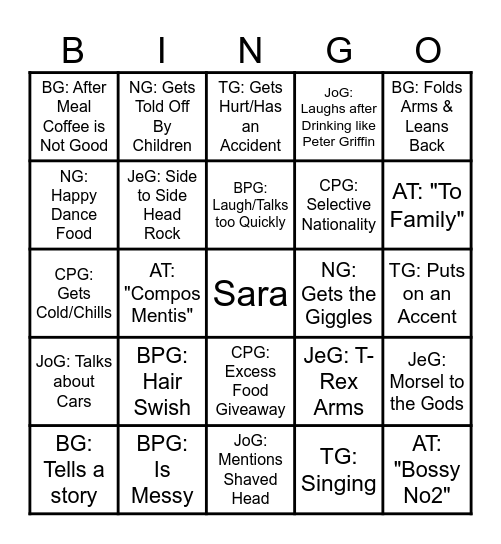 Christmas 2025 Bingo Card