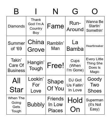 Round One (MD#3) Bingo Card