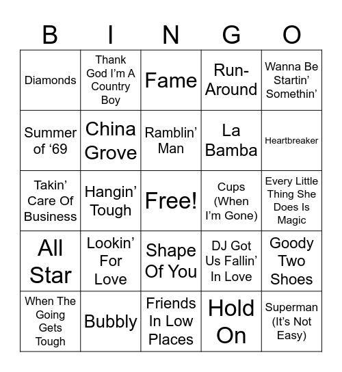 Round One (MD#3) Bingo Card