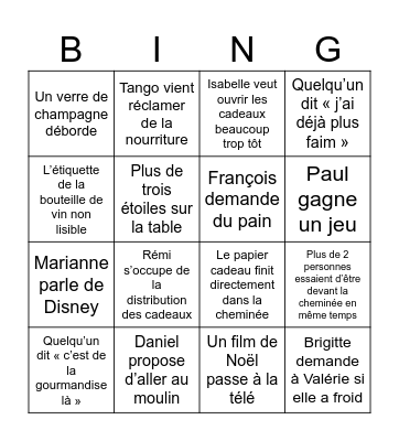 Bingo de Noël 2025 - Louis Bingo Card
