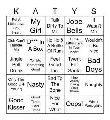 Naughty or Nice? Bingo Card