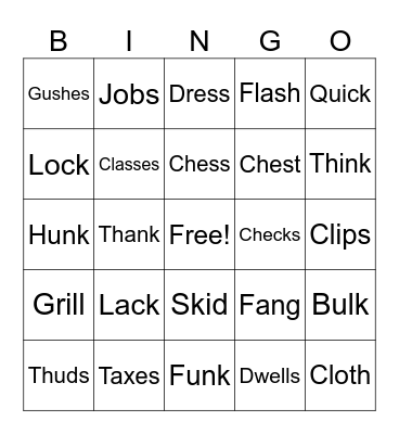 Wilson Step 2 bingo Card