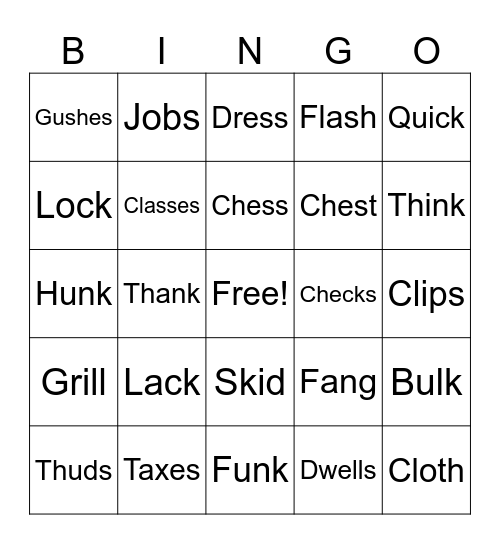 Wilson Step 2 bingo Card