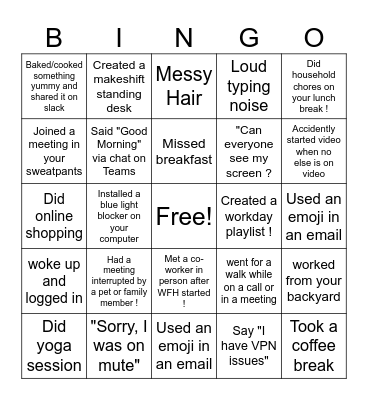 Edlink BINGO Card