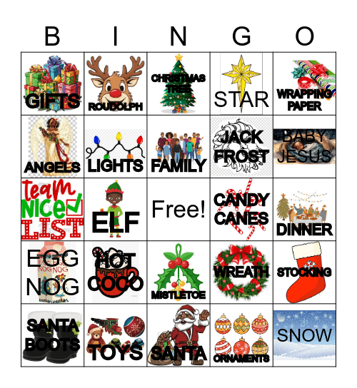 CHRISTMAS 2025 Bingo Card