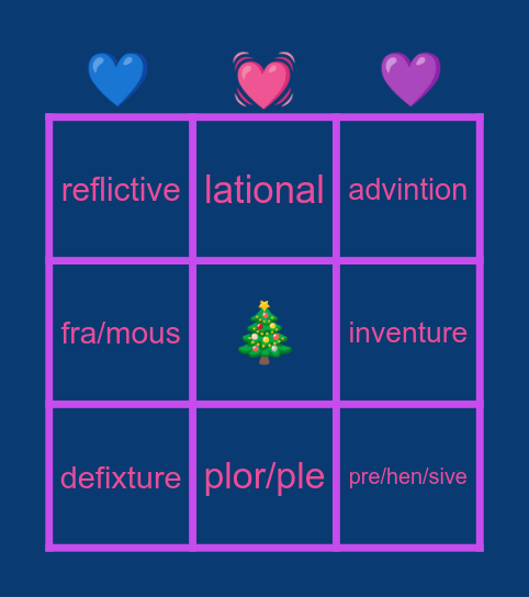 elbell :) Bingo Card