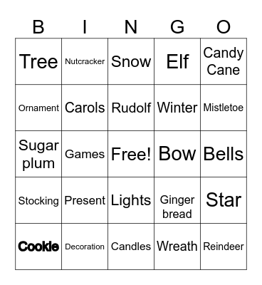 PNC Holiday Bingo Card