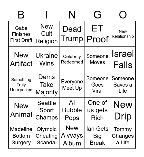 BCN 2026 Bingo Card
