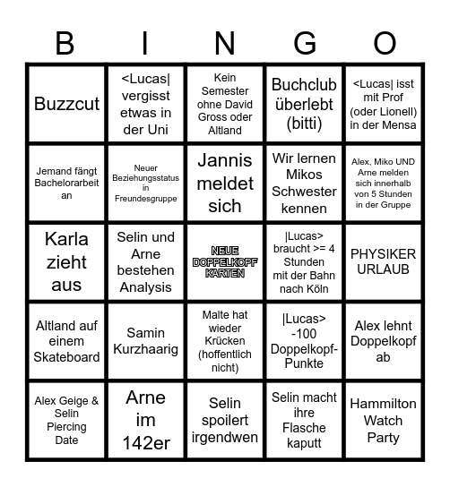 No-Brains-No-Flowers Bingo Card