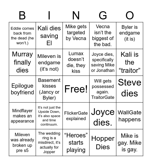 BYLER BOOK CLUB Bingo Card