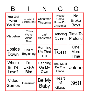 🎄 XMAS BINGO 🎄 Bingo Card
